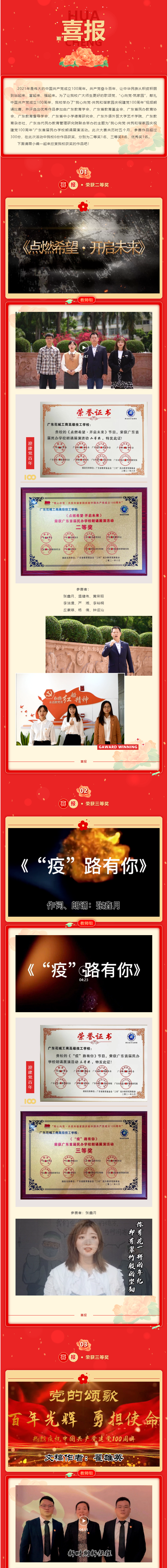 喜报！我校朗诵作品在广东首届民办学校朗诵展演活动中荣获佳绩(图1)